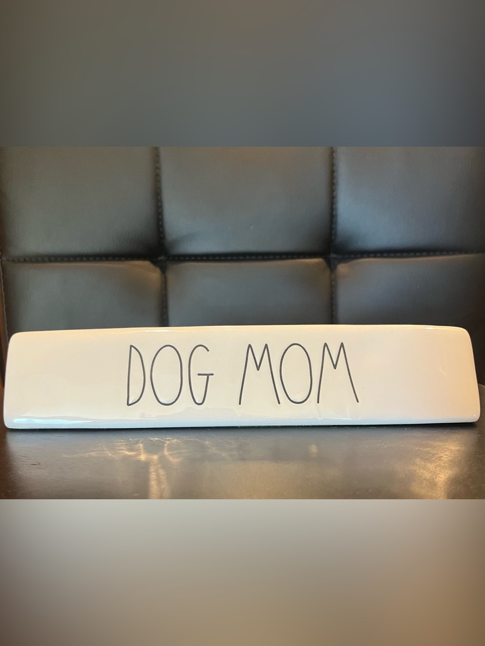Rae Dunn “DOG MOM” Ceramic Tray – Artisan Collection